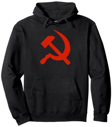 Kommunistische Propaganda Hammer und Sichel Pullover Hoodie