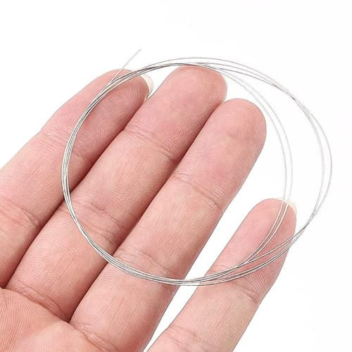 WEKOW 1PCS 0.1-0.5mm X 1m Lama Per Sega A Filo Diamantata Adatta Al Taglio Di Fili Di Giada, Ambra E Cera D'api (0.5mm)