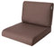 PillowPrim, Stulhkissen, Kissen für Rattansessel, Outdoor, Auflage, Palettenkissen, Sitzkissen, Rattanmöbel, Braun, 70 x 70 cm