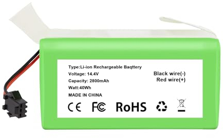 Remate 14.4V 2800mAh Batería de Repuesto de Iones de Litio Compatible con Conga Excellence 990 950 1090 1790 1990 Deebot N79 N79S DN622 Eufy RoboVac 11 11S 30 35C batería aspiradora
