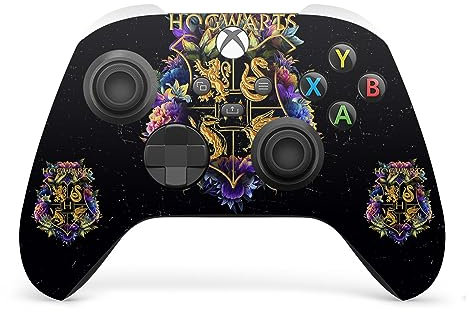 Head Case Designs Offizielle Harry Potter Hogwarts Wappen Grafiken Vinyl Haut Gaming Aufkleber Abziehbild Abdeckung kompatibel mit Xbox Series X/S Controller