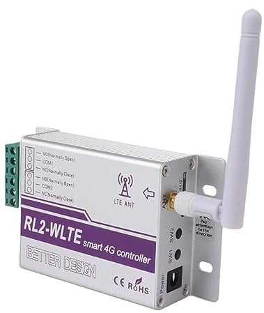 RL2-WLTE-EU Apriporta GSM, Interruttore Relè 4G a 2 Canali, Alta Sensibilità, Forte Anti Interferenza per Apparecchiature Agricole Agricole, Automazione di Fabbrica, Illuminazione Della Stazione Base