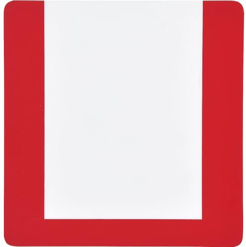 kaiserkraft | Bodenmarkierungstasche | mit Klebestreifen | VE 10 Stk | DIN A5 | Rahmen rot