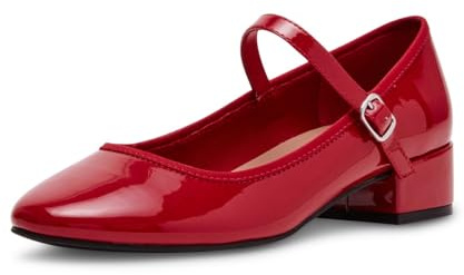 Madden Girl Women's Tutu Ballet Flat, Red Patent, 6