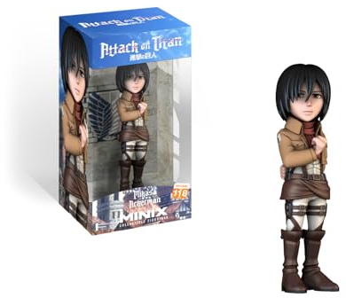 MINIX Mikasa Ackerman Figur - Attack of Titan - Sammlerstücke 12 cm für Ausstellung, Geschenkidee für Kinder und Erwachsene, Anime-Fans - MN15313