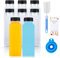 Lot de 8 bouteilles à shot de 400 ml - En plastique vides à remplir - Réutilisables - Transparentes - Pour réfrigérateur, jus, eau, lait