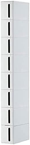 Slide Out Storage Tower, 8 Drawers Slim Narrow Shelving Unit Organizer, Storage Rolling Utility Cart Tower Rack For Kitchen Bathroom Laundry Narrow Places 17CM Wide
