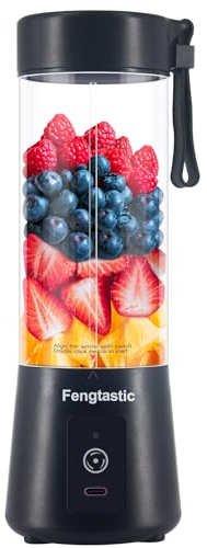 Portable Blender for Shakes and Smoothies, Personal Mixer USB Rechargeable Small Smoothie Mixer (Black)