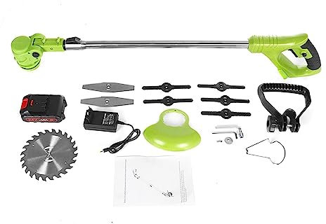 MEIVIYA Taille-Bordures et Coupe-Bordure 36V 1800W Tondeuse à Gazon électrique 18000 TR/Min Coupe-Herbe sans Fil Coupe-Herbe à Main élagage Outils de Jardin avec Batterie