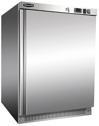 STERLING PRO SPF200S 60cm 140 Litre Lockable Single Door Undercounter Commercial Freezer - Stainless Steel