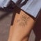 Detaillierte Rose - Inkster Tattoo | vegane & wasserfeste Temporäre Tattoos für Erwachsene - EU-Kosmetikzertifizierte Farbe - revolutionäres 2 Wochen Tattoo | Premium Klebetattoos