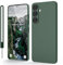 Andwing für Samsung Galaxy S24 Hülle, Silicone Handyhülle für Samsung S24 4G/5G mit Weichem Mikrofaserfutter und Kameraschutz, Rundumschutz Schutzhülle Hülle für Samsung Galaxy S24 Grün