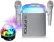 Ibiza Sound - Pack Karaoké Enceinte Bluetooth sur Batterie Ibiza KARAHOME-WH 120W USB SD 2 micros - Effet Lumière Astro LED RGB Party-ASTRO6