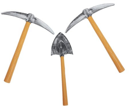 KOMBIUDA Schaumstoff-spitzhacke Requisiten Gartenaxt Zubehör Plastikaxt Für Halloween Cosplay-spitzhacke Handwerkzeug Für Kostüm Und Bühnenauftritt