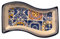 Vassoio rettangolare in ceramica dipinta a mano Portogallo, vassoio da portata per olive, salse, insalata, bellissimo regalo dal Portogallo (13 x 6 cm) (blu e bianco fiore azzurro)