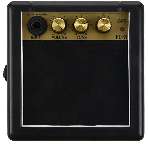 Qussedser Mini Guitarra PortáTil Amplificador de Bajo Guitarra AMP 5W Altavoz con Clip Piezas de Guitarra Accesorios para Guitarra EléCtrica AcúStica PG-3