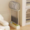 Rastrelliera Racchetta Tennis Supporto Verticale per Racchette da Badminton, Salvaspazio per Attrezzature Sportive, Organizer Angolare per Racchette da Tennis per Scuola, Camera da Letto, Soggiorno(Wh