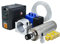 Kit moteur broche CNC, moteur broche 1,5 kW 220 V refroidi à l'eau, moteur CNC avec VFD et pompe à eau, support de serrage en aluminium de 80 mm de diamètre, 7 pinces de serrage ER11.