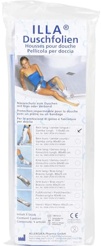 ILLA Duschfolie Bein lang 110x40cm 5 Stück