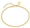 Purelei® Flare Fußkettchen – Viereckige Snake-Chain – Edelstahl vergoldet – Verstellbar 21–25 cm – Statement Fußschmuck für den Sommer – Gold/Silber/Roségold (Gold)