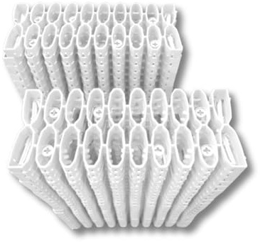 Gitterplatte für Rasenmäher 20 x 49 x 3 cm Rasenstabilisierung Paddockplatte (10, Weiß)
