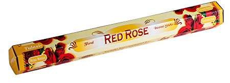 Rose Rouge d'encens parfumée Premium Lot de trois