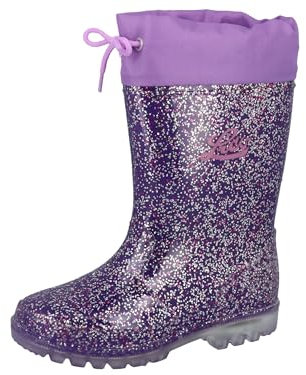 Lico Powerlight W Blinky, Stivali di gomma Bambini e ragazzi, Viola Lila Pink Silber29 EU