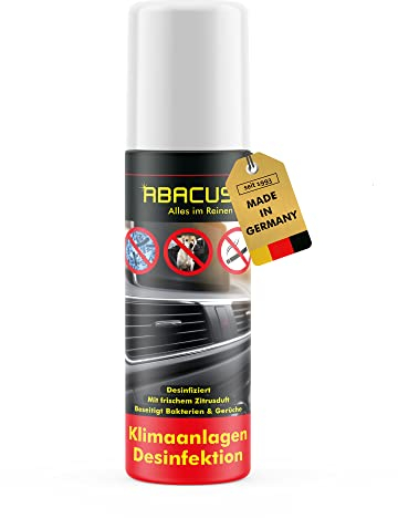 ABACUS® Klimaanlagen Desinfektion, Klimaanlagenreiniger Auto, Klimaanlagen-Desinfektion Auto, Klimadesinfektion – Desinfektion & Reinigung für Klimaanlagen – Klimaanlagen Desinfektion 200 ml (3109)