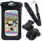 SwimCell Support Téléphone Étanche Vélo Moto Guidon Pochette Waterproof Smartphone Apple Samsung Android. Circonf. 6.5-9.5 Cm. Rotation 360°. IPX8. Détachement Rapide. Téléphone Jusqu'à 16.5cm