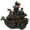 Unbekannt Kunstharz Statuen Handbemalt Steampunk Stil Luftschiff Gondola Statue 19,7 x 17,1 x 10,2 cm Bronze