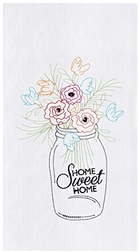C&F Handtuch mit Blumenmotiv Home Sweet Home