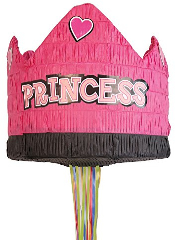 Amscan 9903136 - Pull Pinata Princess Crown Papier / Plastik, Dekoration