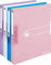 Herlitz Ringbuch, A4, 2 Ringe, Füllhöhe 25mm, PP-Folie, transparent (4er Packung, Angebot)