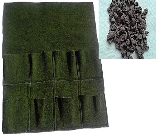 Teichbauzentrum Sankt Julian Planztasche 8er XXL + Füllung Pflanzsubstrat Lava 2-8 mm /15 Kg zum bepflanzen