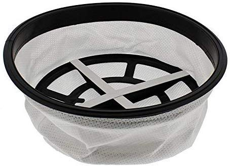 Zinc Products Compatible Henry Hoover Filter, 12' White Microfibre Cloth Round Bucket Filter, Reusable, Fits HVR-200, HVR-200A, HVX-200, HZQ-200-2, and More