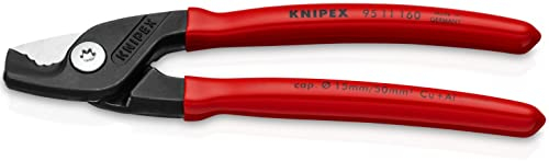 Knipex Stepcut Cesoia per Cavi Brunita, Rivestiti in Resina Sintetica 160 Mm 95 11 160