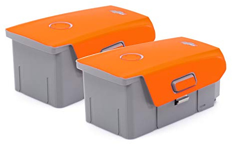 Wrapgrade Skin kompatibel mit Mavic Air 2 & DJI Air 2S | 2 Batterien (NEON ORANGE)