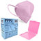 ENERGY BALANCE 10 FFP2 Maske rosa EU CE + Maskenhalter, Atemschutzmaske - CE Zertifiziert EN 149 Schutzmaske, 5 Filtrationsschichten, Schützt drinnen und draußen (Rosa10)