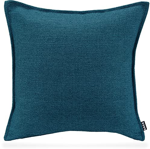 H.O.C.K. Mali Kissen inkl. Füllung mit Biese Größe (45x45cm, Petrol)