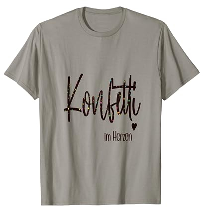Konfetti im Herzen Karneval Party T-Shirt