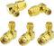 Superbat SMA Adapter 90 Grad, SMA Buchse zu Stecker 5 Stück, 50 Ohm Impedanz, Pure Messingkonstruktion, für Antennen, Funkgeräte und mehr