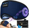LC-dolida Bluetooth Sleep Mask Headphones,100% Blackout 6A Cotton Deep Eye Mask with Bluetooth Headphones,Eye Mask for Sleeping,Sleep Mask Blackout for Travel/Nap/Meditation/Relaxation