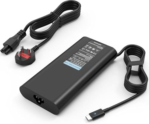 130W USB C Laptop Charger for Dell XPS 15 17 9500 9700 9575 9510 9520 9530 9710 9720 9730 Precision 5560 5570 5750 5550 5530 3560 3550 Latitude 7410 7310 7210 9510 9410 5420 5520 5510 Type C Adapter