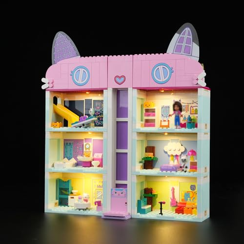 cooldac Led Licht Kit Kompatibel mit Lego 10788 Gabby's Dollhouse Spielzeug-Set (nur Beleuchtung, Keine Modelle), Kreative Dekorlichter Set Kompatibel mit Lego Gabby's Dollhouse 10788 Puppenhaus