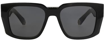 Philipp Plein Herren Spp130m Sonnenbrille, schwarz (Shiny Black), 54