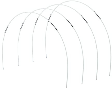 Cerchi per Tunnel con Telaio per Serra da 30 Pezzi, Cerchi per Serra, Tunnel per Coltivazione da Giardino con Letto Rialzato, Supporto per Giardino in Fibra di Vetro, Kit di Cerchi Fai-da-te per(#1)