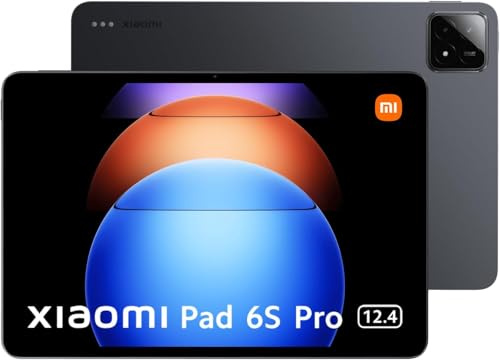 Xiaomi Tablette Pad 6S Pro 256 Go Gris, écran 12,4 + Etui Inclus, Charge Rapide en 35 Minutes, Caméra arrière de 50MP+2MP, Chargeur 120W Inclus, Gris