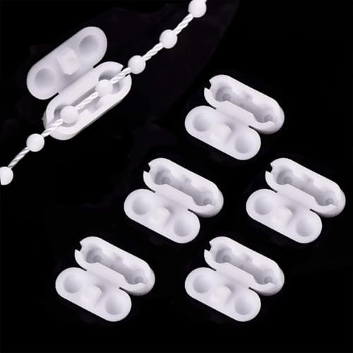 Bedama Roller Blind Cord Connector Clips, Ball Chain Connector fits 4.5mm Roller, Roman and Vertical blinds, 5 Pcs Plastic