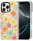 MOSNOVO Case for iPhone 16 Pro Max, [Buffertech 6.6ft Military-Grade Drop Protection] [Anti Peel Off Tech] Clear TPU Bumper Phone Case Cover Design - Retro Boho Hippie Flowers