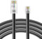 15FT - 4Pack Phone Jack to Ethernet Cable Adapter, Black, RJ45 8P4C Male to RJ11 6P4C Male for Landline Telephone Service for Extending, Connecting for Fax or Answering Machine, Analog Phone Device